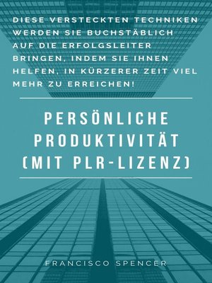 cover image of Persönliche Produktivität
